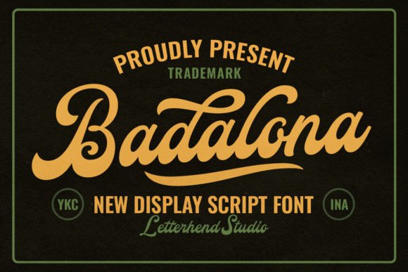 Badalona: A Display Script with Timeless Appeal