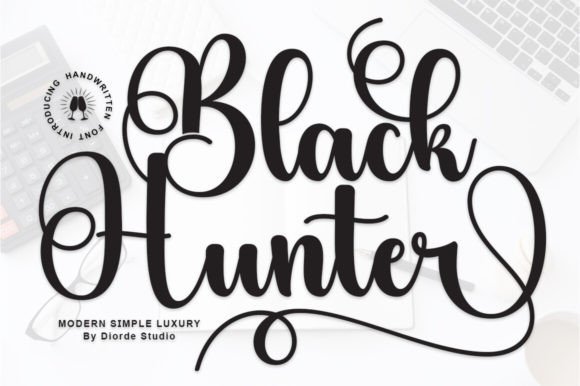 Black Hunter: The Script Font That Feels Both Bold and Refined