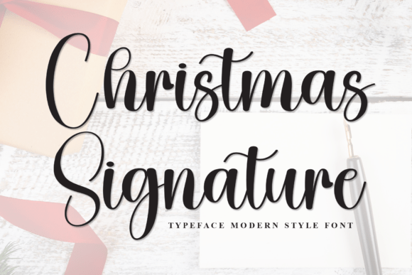Christmas Signature: A Font for Holiday Elegance