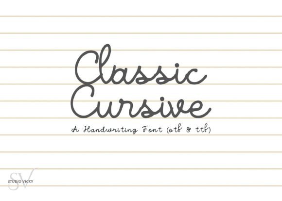 Classic Cursive: A Handwritten Script for Modern Branding