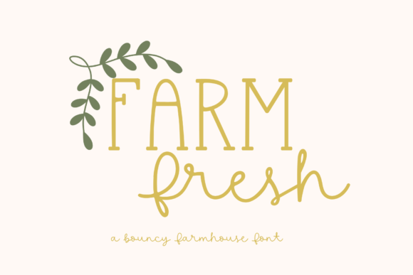 Farm Fresh: A Handwritten Font with Authentic Character