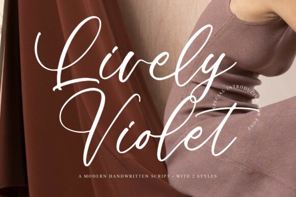Lively Violet: A Script Font for Modern Branding