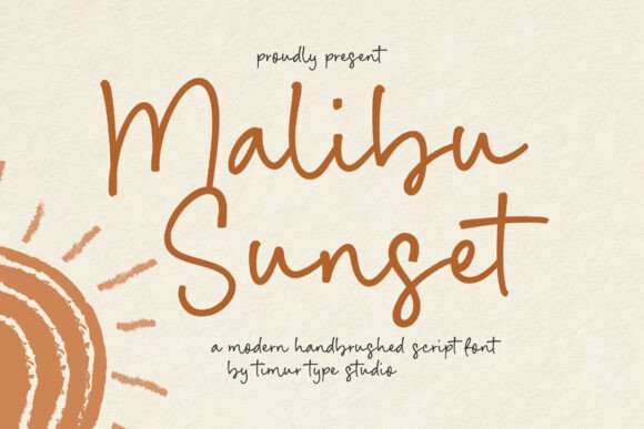 Malibu Sunset: A Font That Captures Coastal Calm