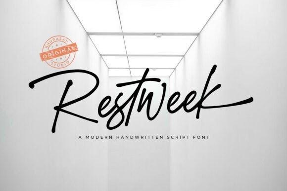 Restweek: A Modern Script Font for Authentic Branding