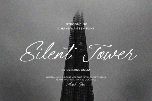 Silent Tower: The Elegant Handwritten Font for Premium Branding