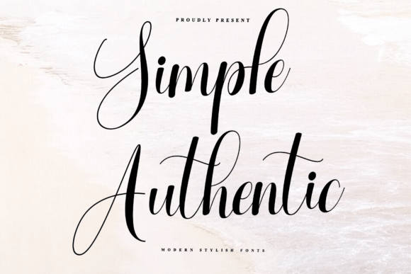 Simple Authentic: A Font with Rhythm and Refinement