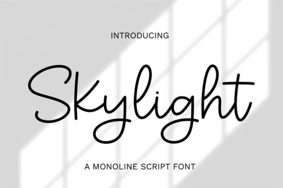 Skylight: A Script Font for Modern Branding