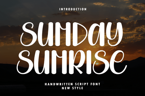 Sunday Sunrise: A Script Font for Modern Luxury