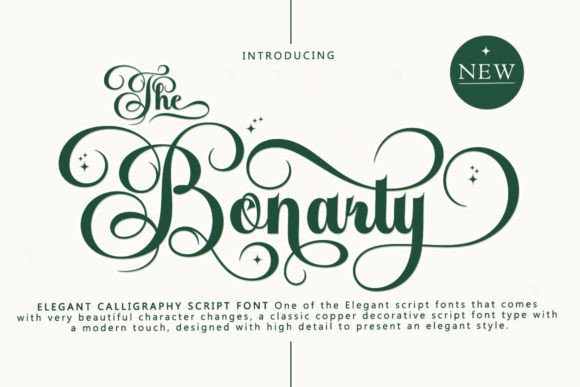 The Bonarty Script: Blending Timeless Elegance with Modern Flair