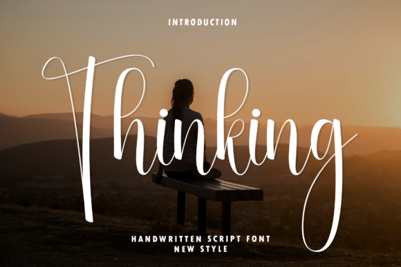 Thinking: A Modern Script Font for Elegant Branding