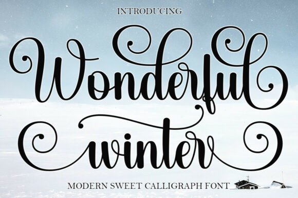 Wonderful Winter: A Calligraphy Font That Feels Like a Cozy Evening